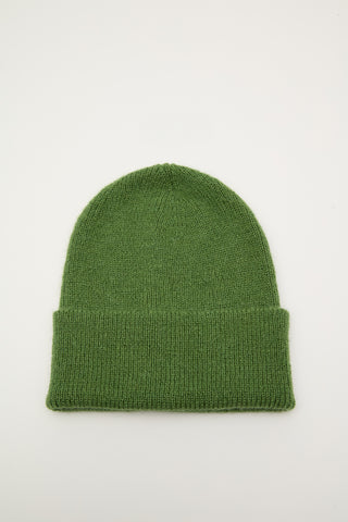 Ribbed Knit Beanie Green