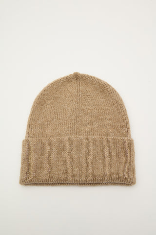 Ribbed Knit Beanie Mink