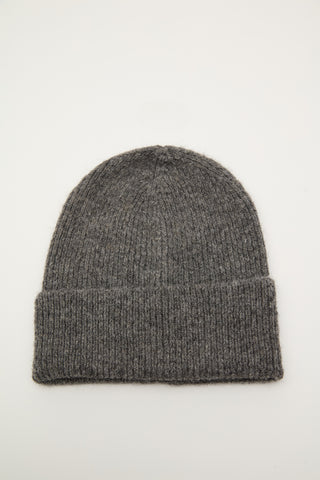 Ribbed Knit Beanie Grey