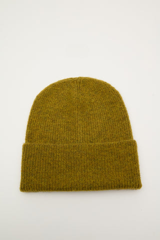 Ribbed Knit Beanie Pistachio Green