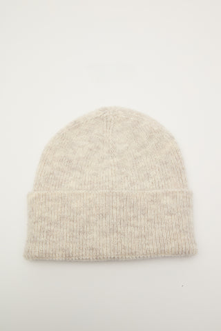 Ribbed Knit Beanie Light Grey