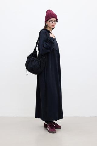 Oversized Ruched Dress Black