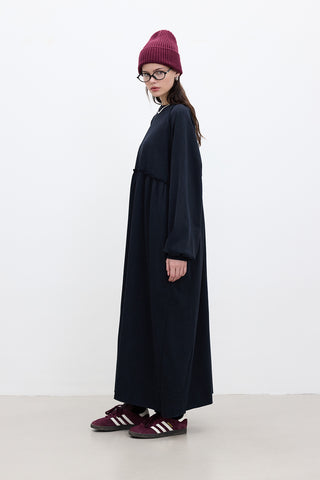 Oversized Ruched Dress Black