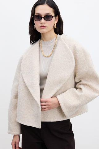 Jacqueline Short Cachet Coat Beige