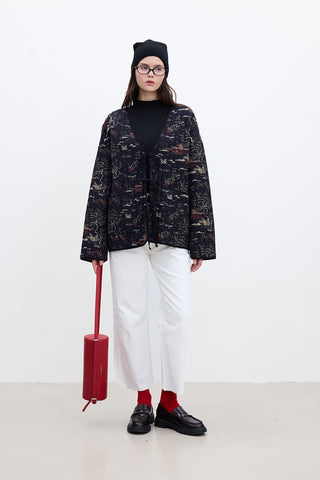 Patterned Quilted Jacket Osaka