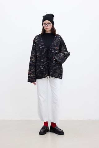 Patterned Quilted Jacket Osaka