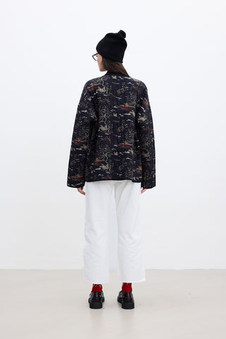 Patterned Quilted Jacket Osaka