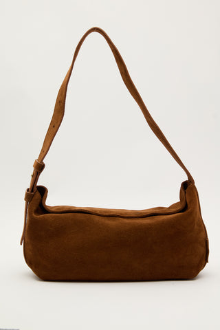 Ari Suede Shoulder Bag Camel