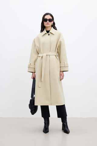 Andy Oversized Cachet Coat Beige