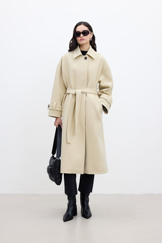 Andy Oversized Cachet Coat Beige