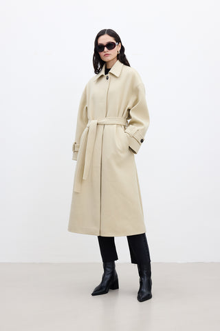 Andy Oversized Cachet Coat Beige