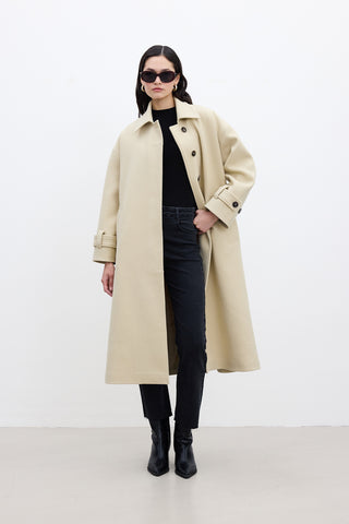 Andy Oversized Cachet Coat Beige