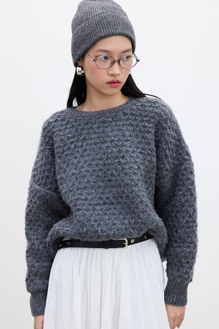 Patterned Knitwear Sweater Anthracite