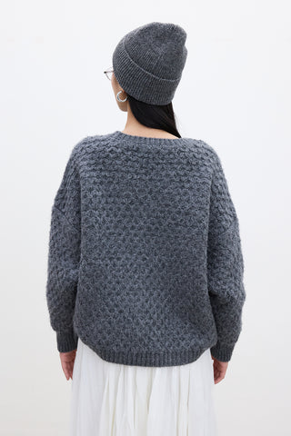 Patterned Knitwear Sweater Anthracite