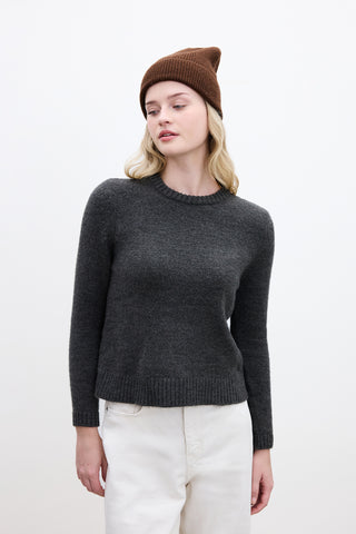 Crew Neck Fit Knitwear Sweater Anthracite
