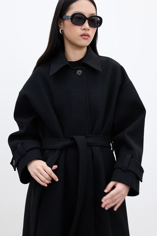 Andy Oversized Cachet Coat Black