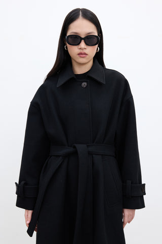 Andy Oversized Cachet Coat Black