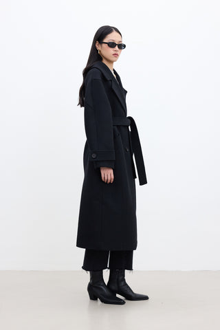 Italian Premium Cachet Coat Black