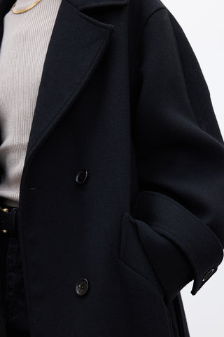 Italian Premium Cachet Coat Black