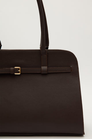 Buckle City Bag Brown