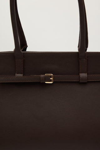 Buckle City Bag Brown