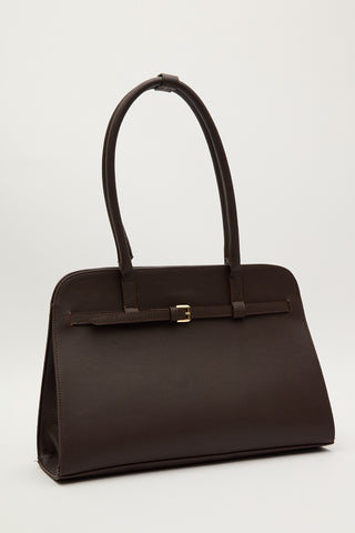 Buckle City Bag Brown