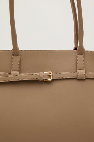 Buckle City Bag Mink