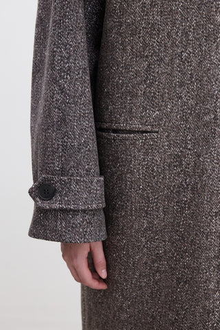 Asymmetric Cachet Coat Mink
