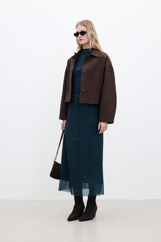 Dori Short Cachet Coat Brown