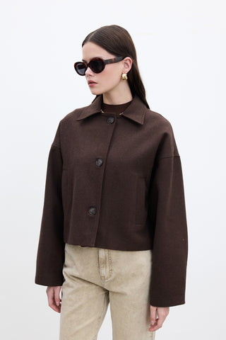 Dori Short Cachet Coat Brown