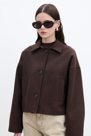 Dori Short Cachet Coat Brown