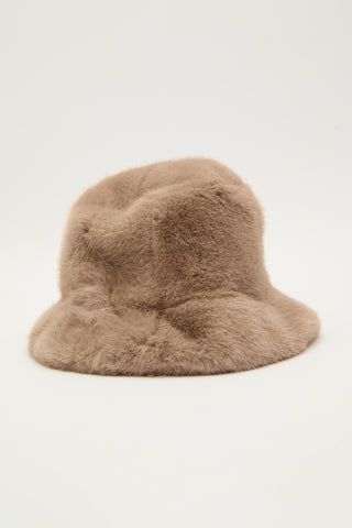 Faux Fur Bucket Hat Mink