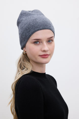 Lightweight Knit Beanie Grey