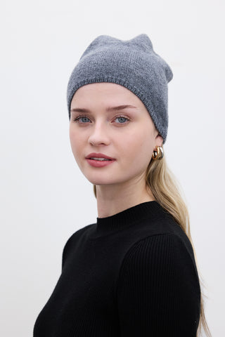 Lightweight Knit Beanie Grey