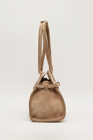 Belted Faux Leather Bag Mink