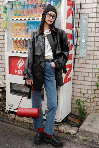 High-Waist Flared Jeans Blue