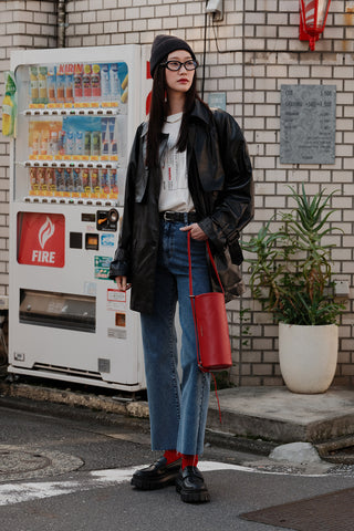 High-Waist Flared Jeans Blue