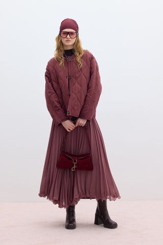 Pleated Skirt Dusty Rose