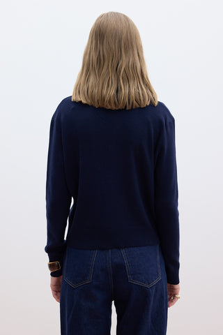 Soft Knit Sweater Navy Blue