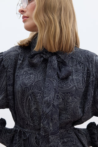 Kemerli Retro Stil Gömlek Reina