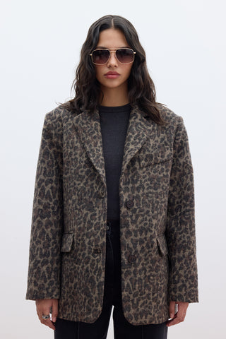 Patterned Cachet Jacket Leopard