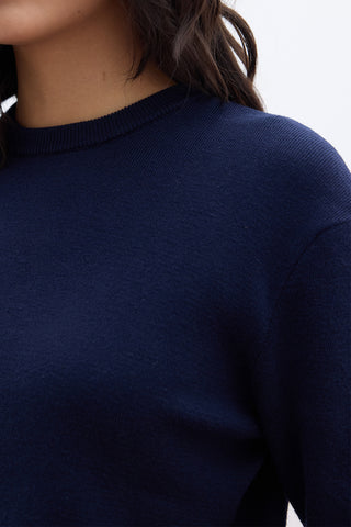 Soft Knit Sweater Navy Blue