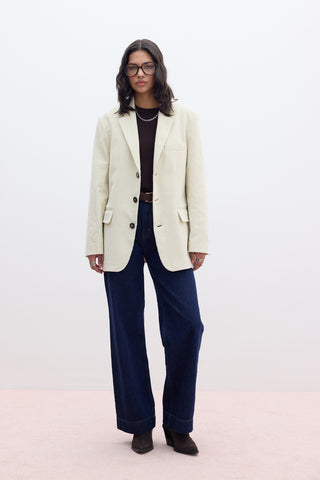 Kadife Blazer Vanilya