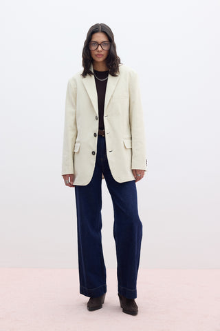 Kadife Blazer Vanilya