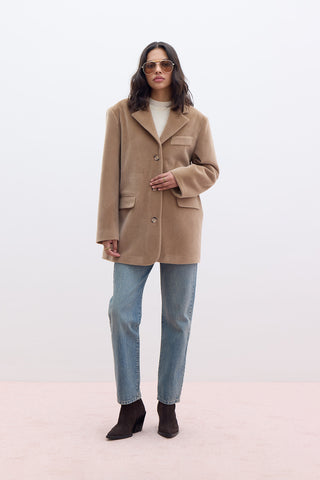 Belted Cachet Jacket Camel