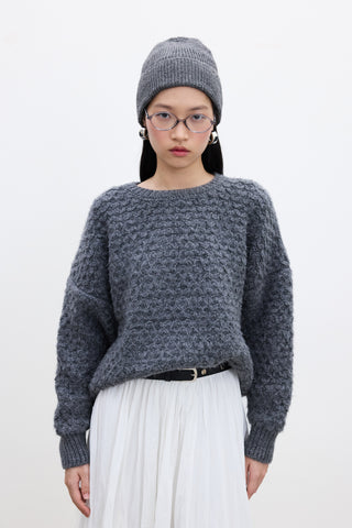Patterned Knitwear Sweater Anthracite