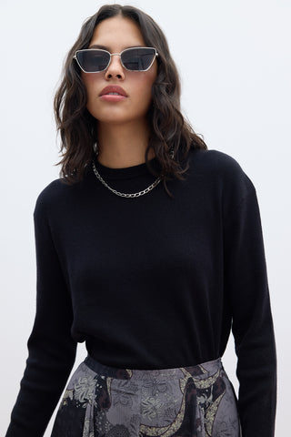 Soft Knit Sweater Black