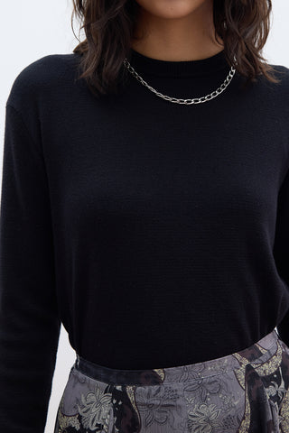 Soft Knit Sweater Black