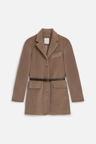 Belted Cachet Jacket Camel