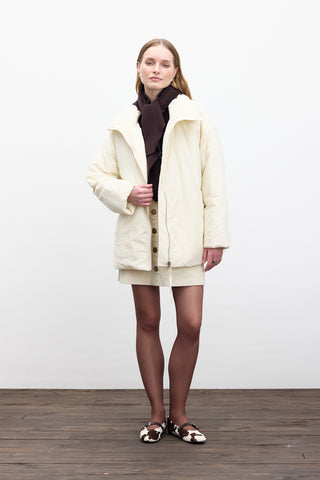 Fermuarlı Ceket Vanilya